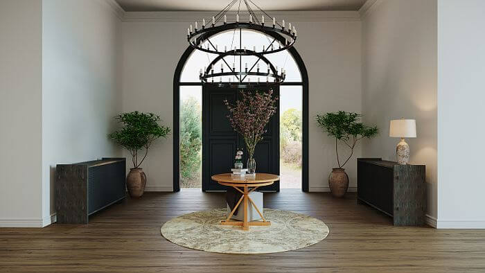 Residential foyer interior