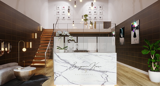 Modern office gallery interior