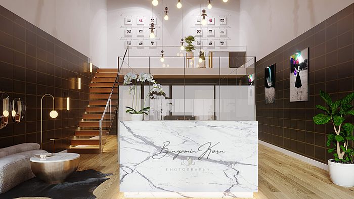 Modern office gallery interior